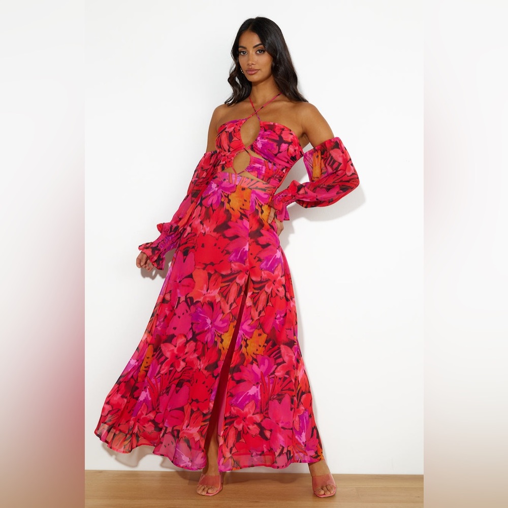 Hello Molly Vibrant Floral Maxi Dress
